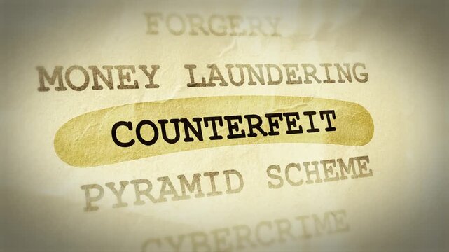 Counterfeit Text Highlight Animation &ndash; Documentary Style Effect