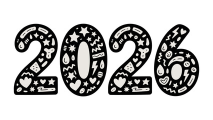 A Creative 2026: An intricately designed 2026 illustration, adorned with charming details, is a vibrant emblem of the future, promising exciting opportunities.