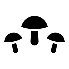 Mushrooms icons . Mushroom stem and cap, thin line design. The body of the fungus, linear symbols collection.. isolated vector illustration.