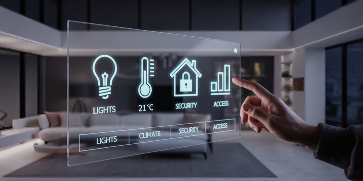 Hand activating smart home access control system - Powered by Adobe