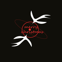 Merry Christmas vector illustration of an abstract background