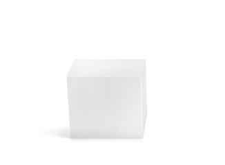 White packaging box, product packaging PNG transparent.