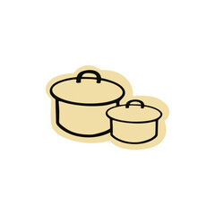 Cream Cooking Pots