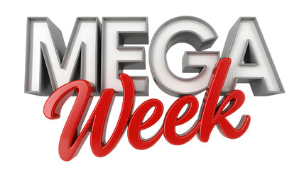 Announce spectacular savings and boost sales with this bold "Mega Week" promotional graphic, perfect for driving customer excitement and urgency.