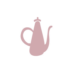 Pink Teapot Minimal vector