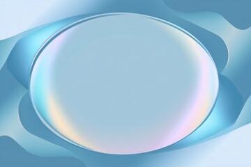 Obraz premium A translucent oval shape with soft gradient edges.