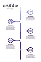 Timeline presentation infographic template diagrams concept business icon 5 option