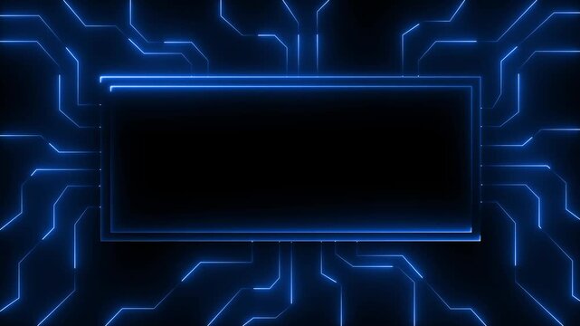 Digital Data moving on Circuit Board and CPU loop backgrounds. Computer Processing and organizing data. Abstract high tech Artificial intelligence data mining, modern computer technology surface.