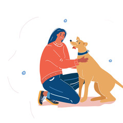 animal, dog, pet, kitten, vector