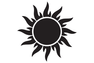 Sunset silhouette in black and white minimal horizon scene
