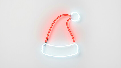 Creative Neon Santa Hat Light Sign