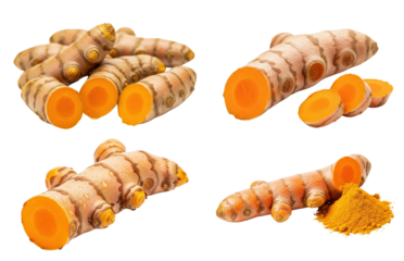 Turmeric isolated on transparent background - No Background
