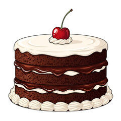 cake with cherry