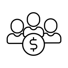 rofitable business icon vector. Business Illustration sign. Business team symbol or logo.