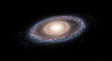 Spiral galaxy cosmic formation universe space stars background