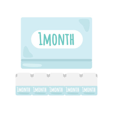 使い捨てコンタクトレンズ　箱（1ヶ月）