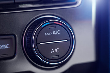 climate control control in the car close-up