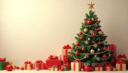christmas tree with gifts