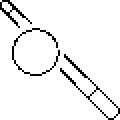 Fototapeta premium Billiards 8-bit pixel icon. Vector illustration.
