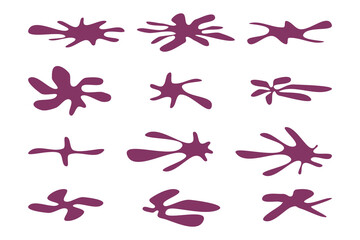 This is a modern blue blob water drop shape image, suitable for modern graphic design, watercolor effects, splashes, curves, backgrounds, posters, banners, flyers, advertisements, comics.