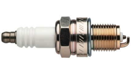 Isolated spark plug for internal combustion engine, automotive, car and motorcycle repair