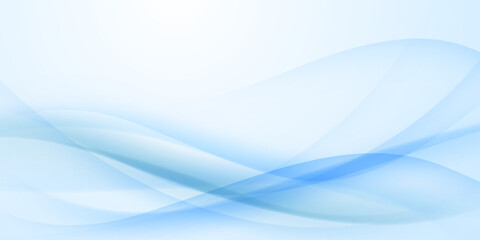 Blue waves abstract background, modern design, vector illustration