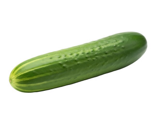 Isolated green cucumber vegetable for healthy eating and cooking ingredients fresh produce