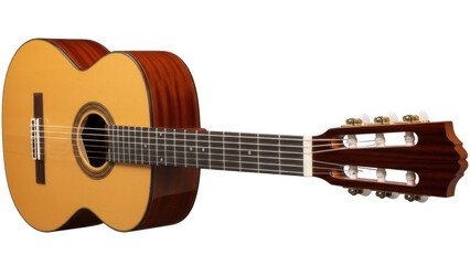 Isolated nylon string classical guitar for music education and orchestral performance