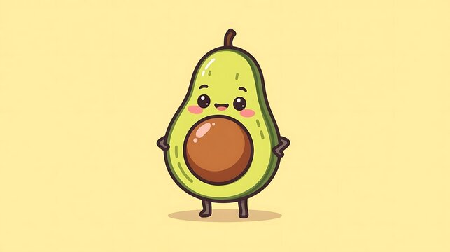 Funny vector cartoon illustration concept of an apple, acorn, and apple with pear food design