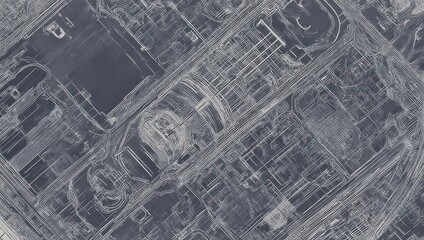 Fototapeta premium Aerial View of Urban Infrastructure and Transportation Network.