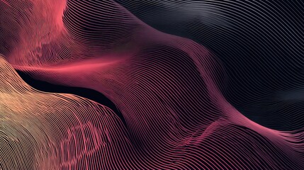 Abstract colorful wave design with flowing lines creating depth and motion, perfect for backgrounds and modern artwork inspiration in digital and print formats.