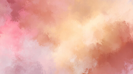 Obraz premium Dreamy pastel gradient background with soft golden light and ethereal glow, Generative AI