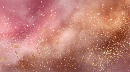 Dreamy pastel gradient background with soft golden light and ethereal glow, Generative AI