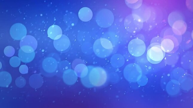 Blue Defocused Light Circles