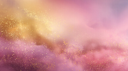 Dreamy pastel gradient background with soft golden light and ethereal glow, Generative AI