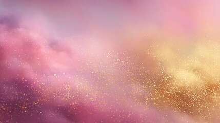 Dreamy pastel gradient background with soft golden light and ethereal glow, Generative AI