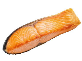 Isolated salmon fillet showcasing rich color, texture, and freshness for healthy recipes