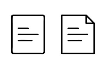 Document   File Format Icon Set  White Background Vector Icon Set