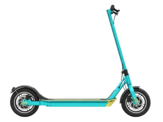 Isolated electric scooter, modern vehicle, transportation, lightweight, sustainable travel