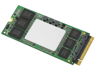 Isolated computer memory module or solid state drive for modern computer hardware technology
