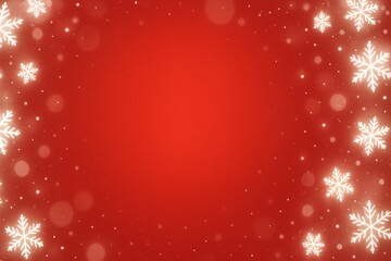 bokeh snowflake background christmas warm red gradient with soft falling snow, perfect for elegant holiday marketing concepts
