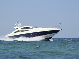 luxury yacht in the sea