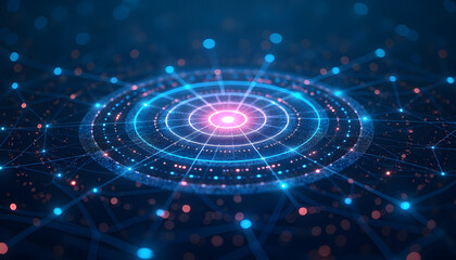 Big data technology data science analysis artificial intelligence generative AI deep learning machine learning algorithm neural flow network analytics innovation abstract futuristic digital system wit