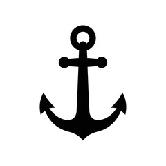 “Minimal Anchor Icon – Classic Nautical Maritime Vector Symbol”