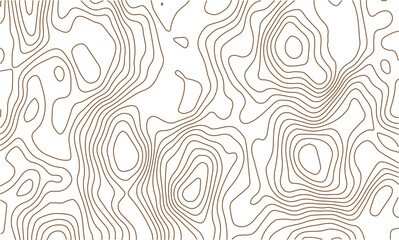 Abstract gold topographic lines on a green background. Golden line waves topographical design. Geographic mountain contours Vector Illustration.
