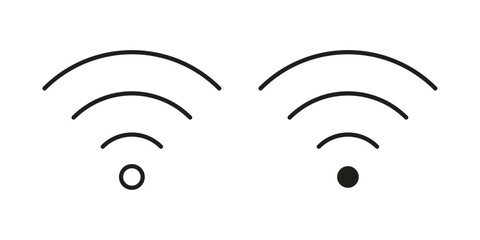 Wifi icons set. Pixel Perfect scalable icons.