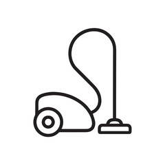 Vacuum Cleaner Vector Icon – Home Cleaning Appliance, Housekeeping Tool