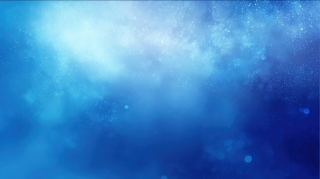 Abstract Blue Background with Light Leaks and Bokeh Effect for Creative Design Projects