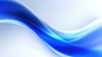 Naklejka premium Abstract blue wave design with light effect, ideal for modern digital backgrounds and graphic elements