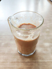 Enjoying the Last Sips of Frothy Teh Tarik